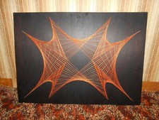 String art,Tableau en fils tendus vintage