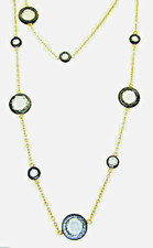 Zircone Collier 18kt or Jaune