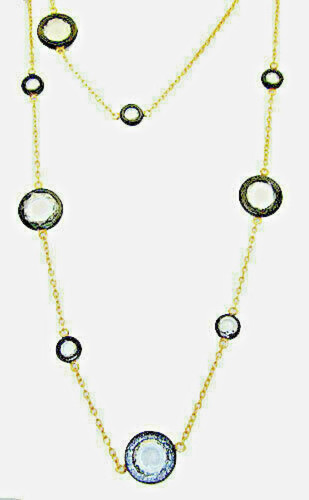 Zircone collier 18kt jaune - 18kt, or