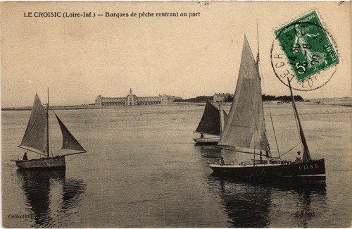 Cpa croisic barques - le, de