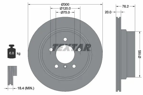 Disque frein ventilé - ventilé, de