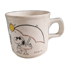 Très RARE Et Ancienne Tasse Mug SNOOPY des Années 60 En Céramique Collection 