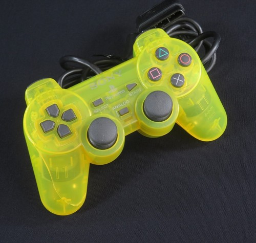 Manette ps2 dual - dual, jaune