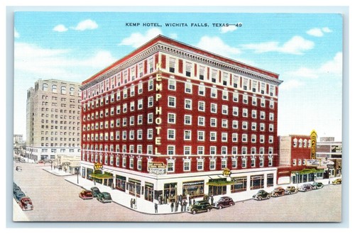 Postcard kemp hotel - hotel, wichita
