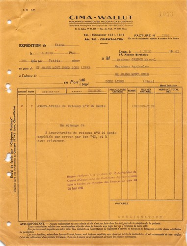 1941 cima wallut lyon - , a