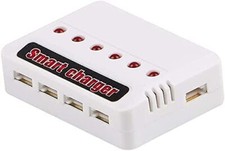 Chargeur USB 6 en 1 pour batteries LiPo | Hubsan H107D, Syma X5C, modèles RC