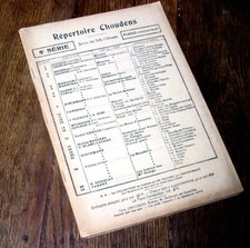 répertoire Choudens 4ème serie piano conducteur service chef d'orchestre 1927