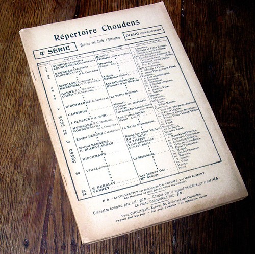 Répertoire choudens 4ème - répertoire,