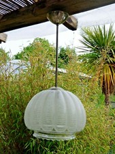 lustre plafonnier année 60/70 forme tulipe façon oursin vintage collection