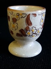 Coquetier en faïence décor