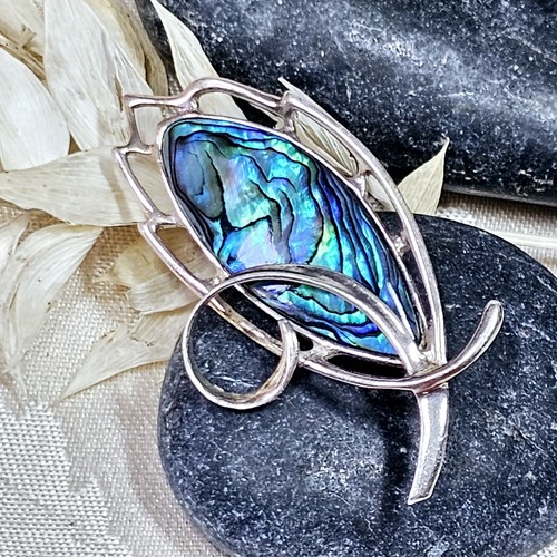 Broche vintage artisan argent - artisan,