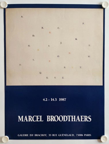Affiche marcel broodthaers - marcel,
