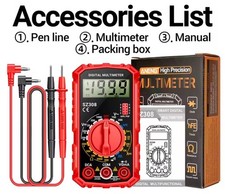 Multimètre numérique LCD testeur AC DC ohmmètre voltmètre