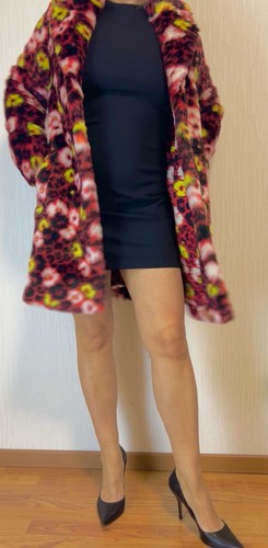 Manteau fausse fourrure - manteau, en