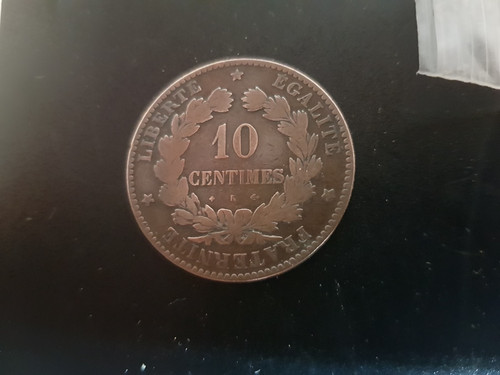 Centimes cères 1876 k - 10,