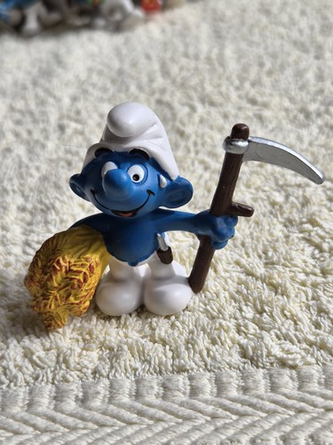 Figurine schtroumpf fermier - figurine,