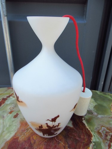Lustre vintage verre - lustre,