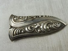 Ancienne pince à bijoux en métal argenté, art déco