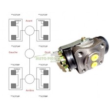 1 CYLINDRE DE ROUE AVANT D TOYOTA LANDCRUISER J4 HJ45 BJ43 BJ40 FJ4 AV DROIT...