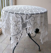 Nappe ancienne - Crochet Filet