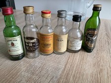 Lot de6 Mignonnettes whisky VIDES