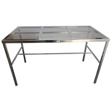 Perforated cleanroom table 150cm x 75xcm x 90cm