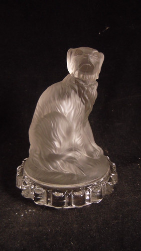 Chien presse papier - , cristal