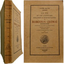 La vie et les aventures étranges surprenantes de Robinson Crusoé 1919 De Foé num