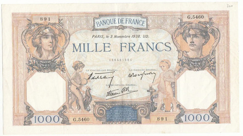 1000 francs ceres - (fr1),