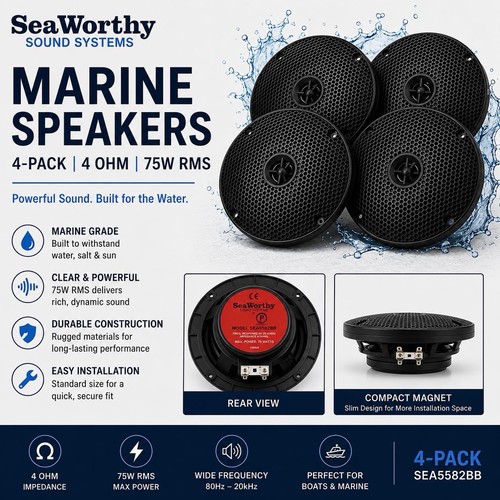 Seaworthy sound systems 5in - seaworthy,