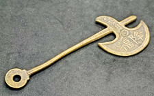 Hache suspendue sculpture en bronze chance artisanat chinois #2308