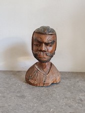 Superbe Buste Africain Artisanal. Homme Africain Fait Main. Vintage