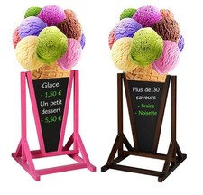 Chevalet publicitaire en bois