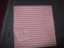 Tissu vintage coton à rayé ROSE   larg 112 cm x H 123  cm