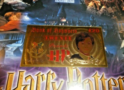 Harry potter gold billet card - potter,