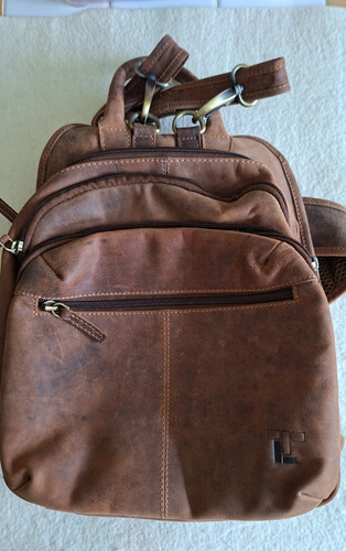 Rucksack cuir véritable - en,