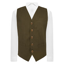 Gilet En Lin Vert Armée