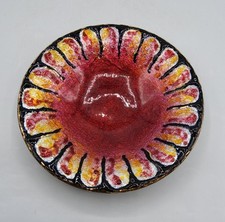 Coupelle en émaux sur cuivre