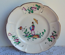 Assiette faience de Strarsbourg décor au chinois Henri Chaumeil