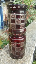 Grand vase en cristal double