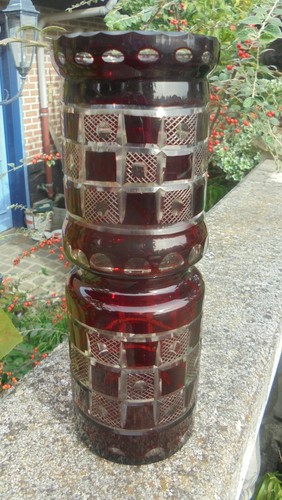 Grand vase cristal double - vase,