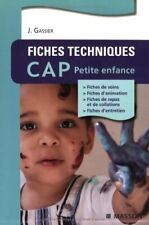 Fiches techniques CAP petite enfance - Jacqueline Gassier - V459241