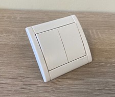 LEGRAND Sagane Opalis Blanc - 840 20 - Interrupteur Double  va et vient -Complet