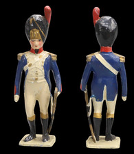 VERTUNNI Figurine  OFFICIER BONNET A POIL / antique toy soldier
