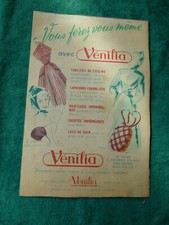 retro-collection-ancien dépliant publicitaire VENILIA plastique transparent