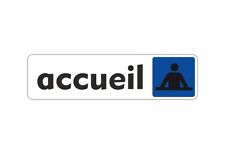 Autocollant sticker adhesif signalisation plaque porte panneau accueil