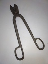 Ancienne Cisaille Ciseau en fer forgé Outil ancien atelier