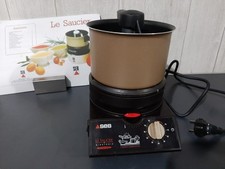 LE SAUCIER SEB à minuterie (TRES PRATIQUE + livret de recettes En  bon état  (A)