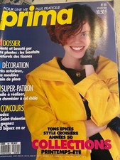ANCIEN LIVRE REVUE MAGAZINE PRIMA MODE AVEC SUPER PATRON N° 89 02/90 TRICOT