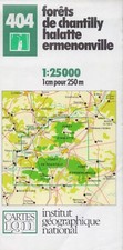 CARTE DE RANDONNEE IGN 1/25